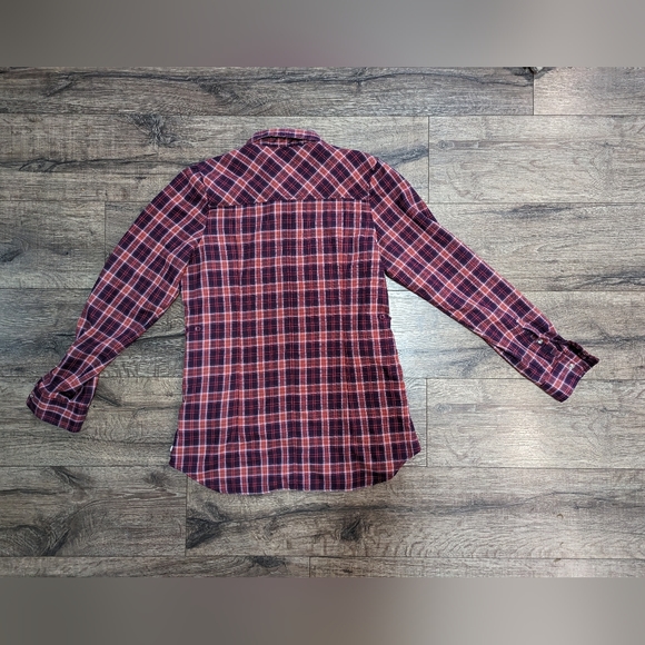 Burton Medium Dryride Snowboarding Blitz Flannel Layer Pink Purple with Pockets - Picture 2 of 8